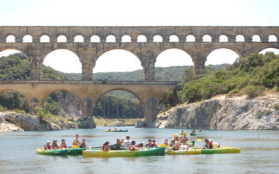 Management of the canoeing activity on the Gardon River